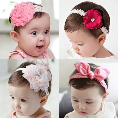 韓國寶寶可愛發帶兒童發飾品公主新生兒頭飾女童頭花發箍發夾嬰兒