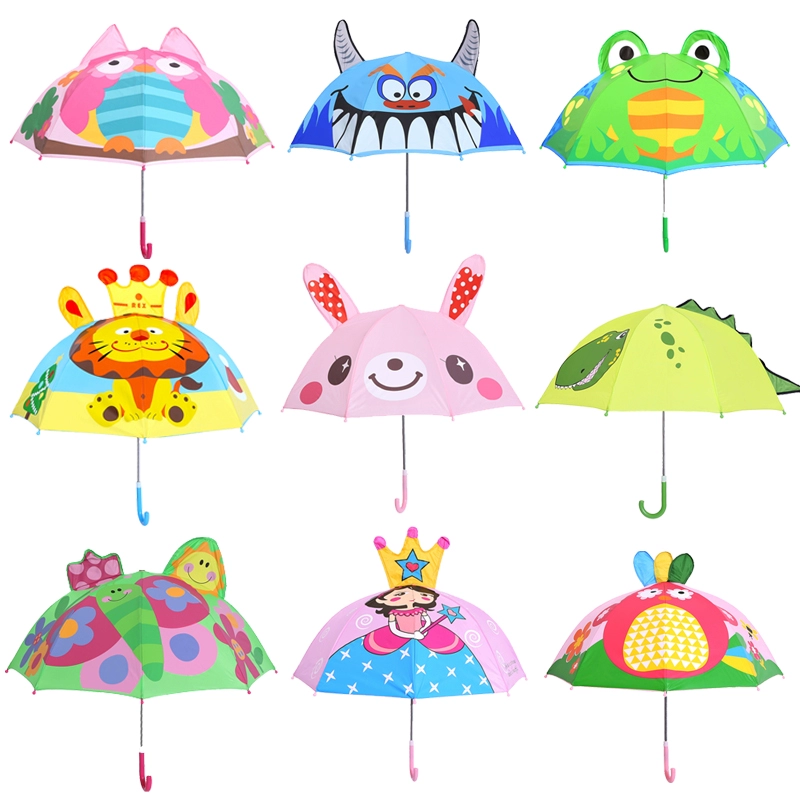 兒童雨傘男女童超輕公主可愛迷你花邊傘1-3歲寶寶小傘遮陽小雨傘