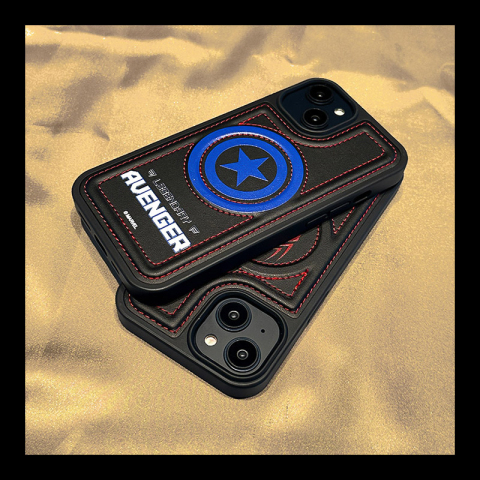 Legendary Avenger Leather Stitch 14, 13, 12 iPhone Case