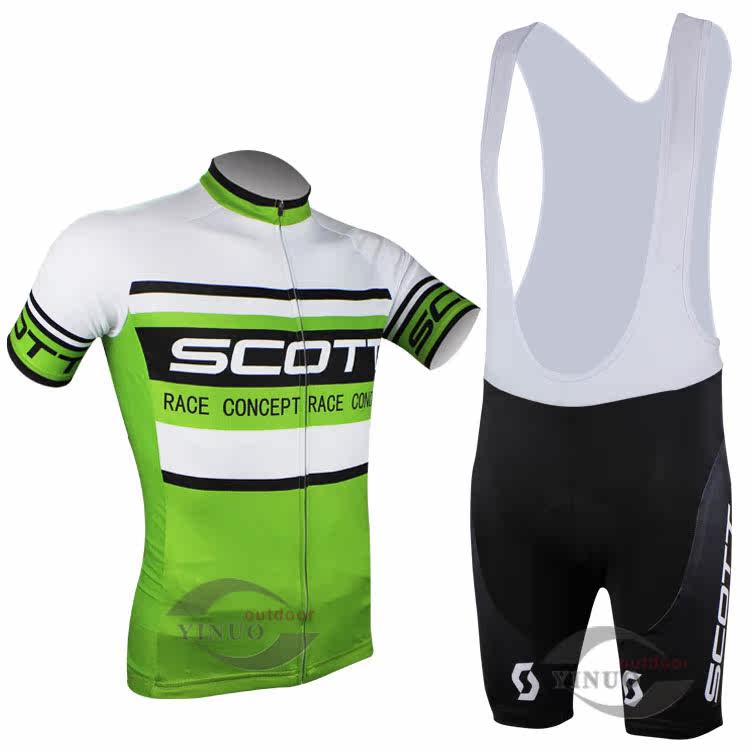  14SCOTT绿色背带短套装1