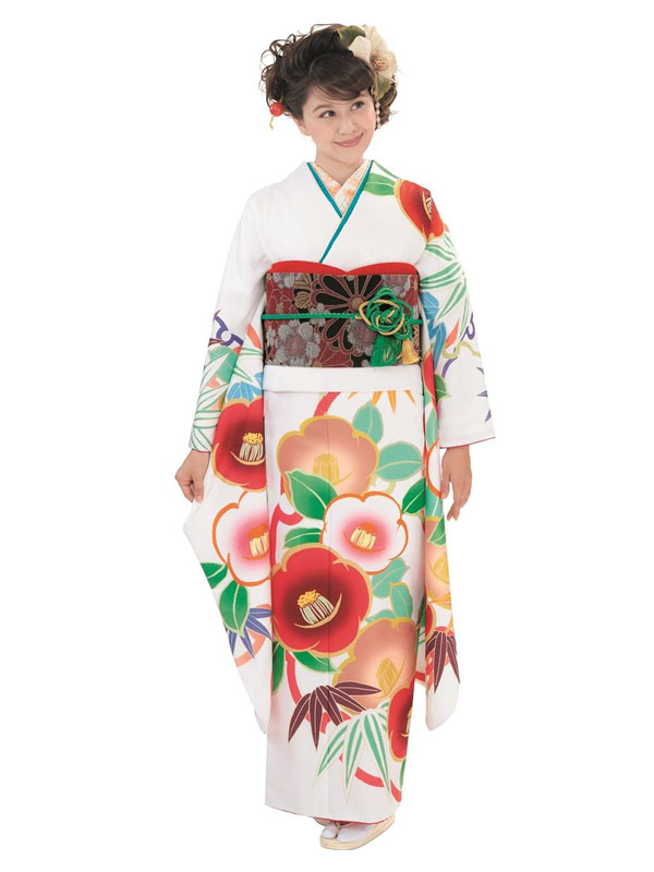 Japanese formal kimono ladies Kyoto vibrating sleeve bronzing cosplay photography studio props