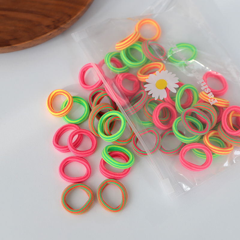 Children's Rubber Band Small Hair Rope Does Not Hurt Hair Towel Ring Elastic Baby Girl Hair Tie Rope Cute Hair Accessories Hair Ring
