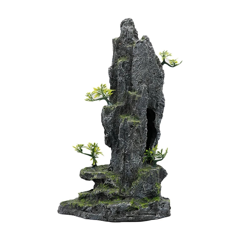 Fish Tank Scenery Decoration Resin Rockery Aquarium Simulation Rockery Stone Ecological Landscape Package Set Ornaments Combination