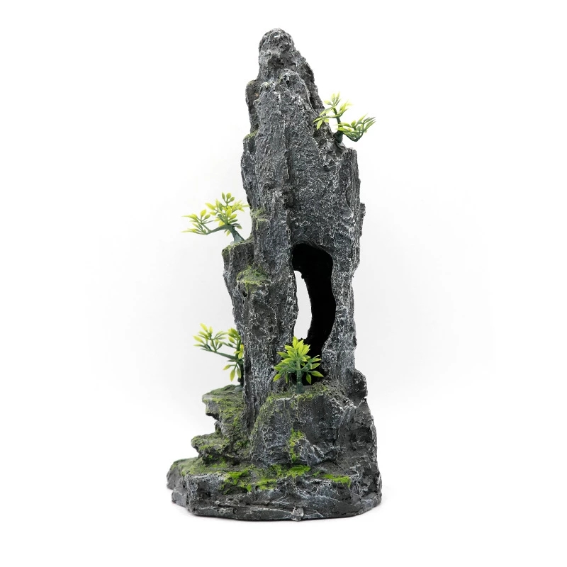 Fish Tank Scenery Decoration Resin Rockery Aquarium Simulation Rockery Stone Ecological Landscape Package Set Ornaments Combination