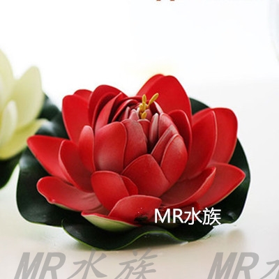 Small and Medium Fish Tank Scenery Decoration Simulation Fake Water Plants Package Aquarium Flowers and Plants Lotus Ornament