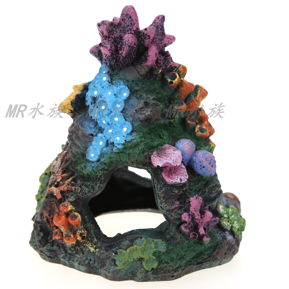 Free Shipping Aquarium Fish Tank Scenery Decoration Fish Tank Aquarium Rockery Coral Landscaping Package Fish Globe Shelter