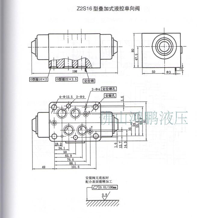 z2s6 z2s6a z2s6b 液压液控单向阀叠加式液压锁