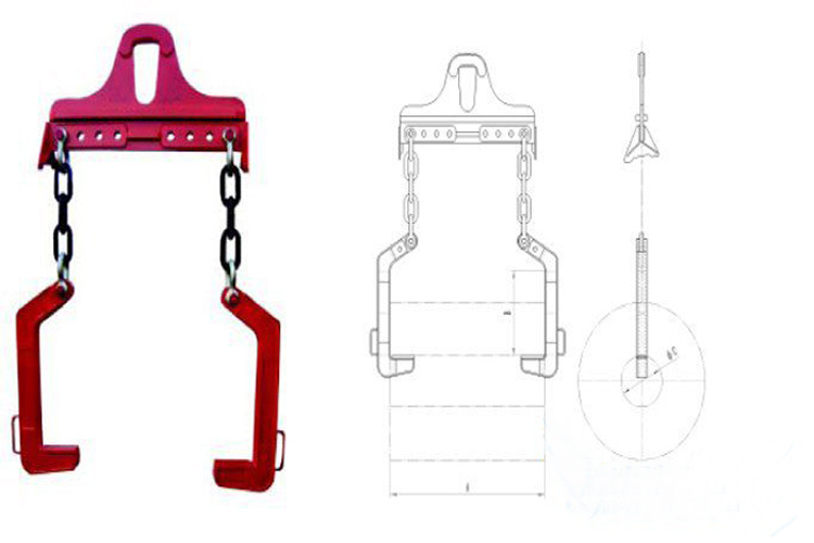 专业生产c型-卷板吊具 钢卷吊钩 钢板 冶金起重夹具 支持定做
