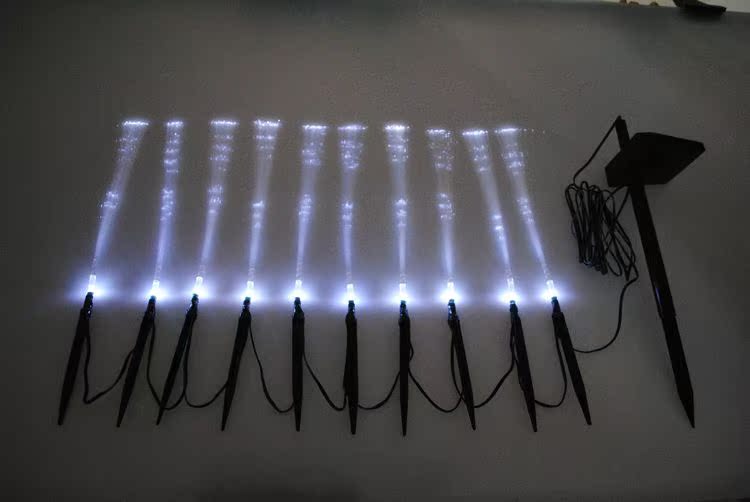 Solar 10LED Optical Fiber Stand String Fairy Light Christmas Party Light CA eBay