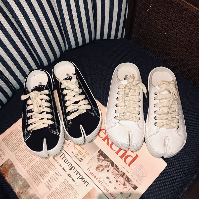 lee wan jun minimaliste chaussures de toile 2019 nouvelle mode joker filet rouge de la même grande chaussure, chaussures de split-toe chaussures de sport de niche lee wan jun minimaliste chaussures de toile 2019 nouvelle mode joker filet rouge de la même grande chaussure, chaussures de split-toe chaussures de sport de niche