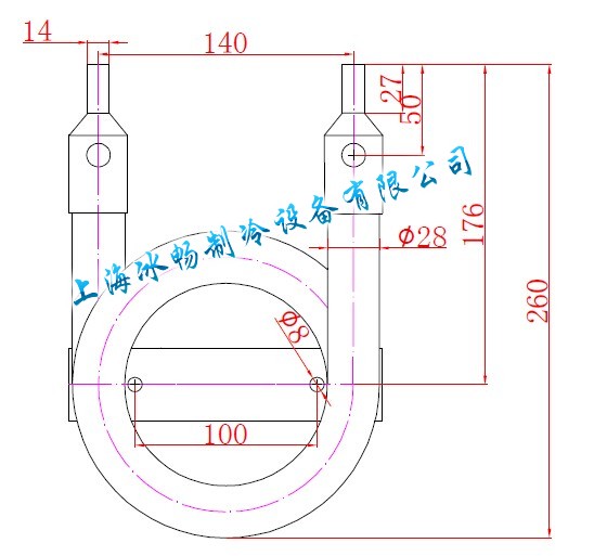 机械及行业设备 传热设备 换热器 > 2p套管式冷凝器 套管冷凝器 套管