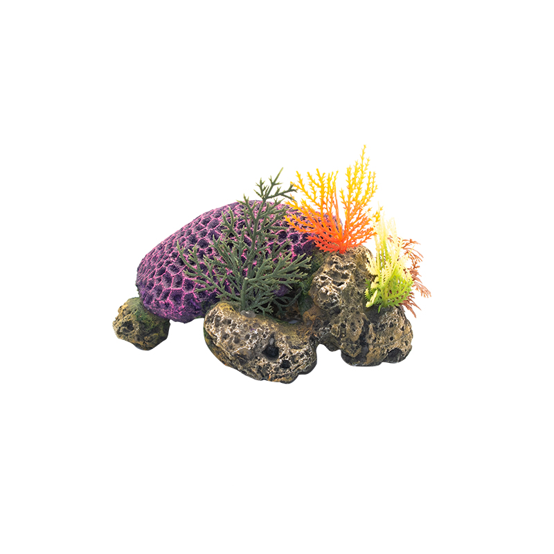 Fish Globe Landscaping Ornamental Landscape Decorations Resin Shelter Ecological Landscaping Turtle Coral Green Plant Best-Selling