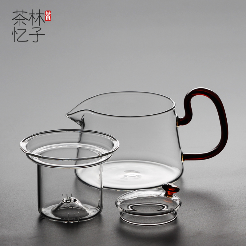 林子茶忆 茶具小型玻璃煮茶壶电陶炉家用办公室带耐热过滤泡茶壶