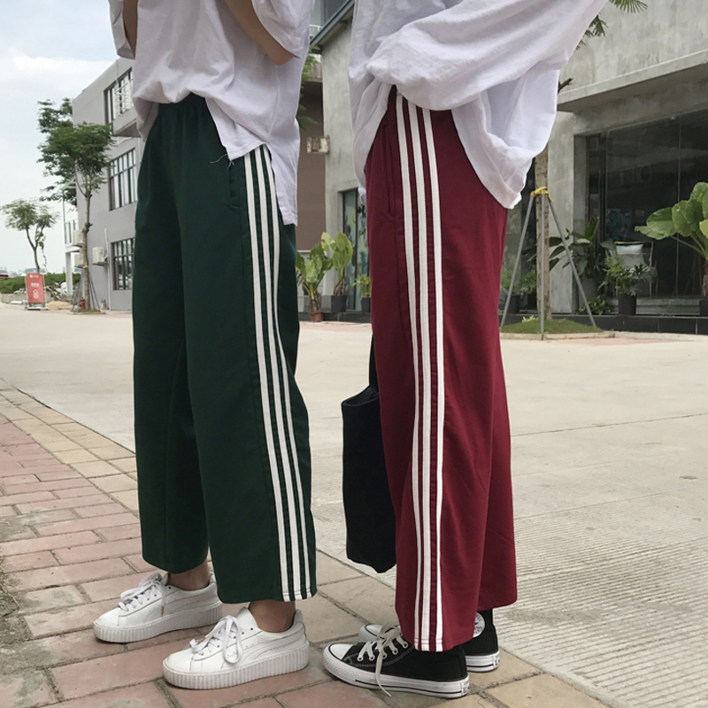 韓國原宿bf風運動褲