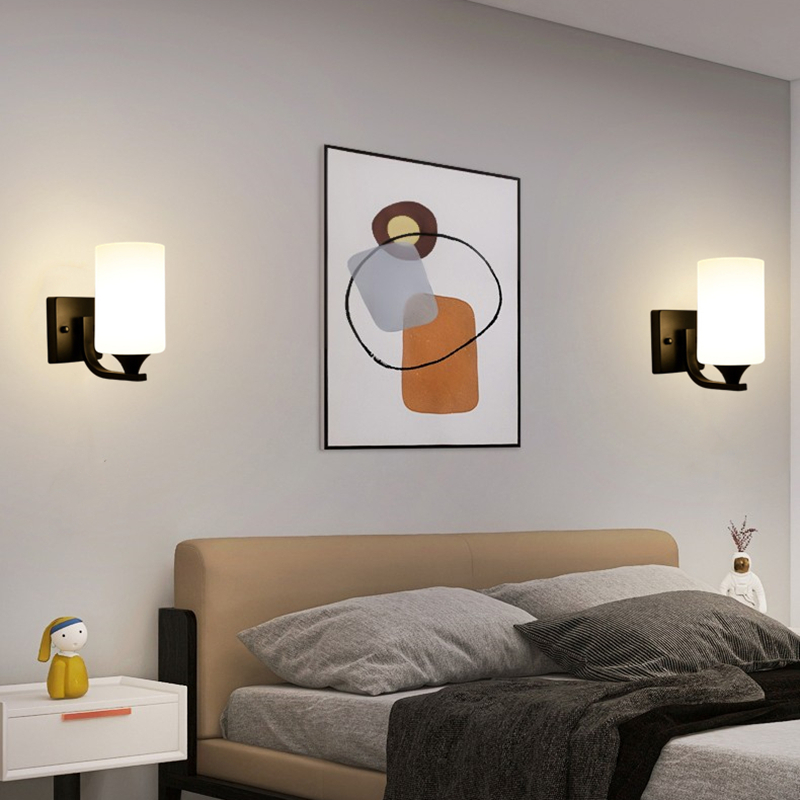 LED Wall Lamp American Bedroom Bedside Lamp Living Room Corridor Stairs Wall Lamp Aisle Balcony Modern Minimalist Wall Lamp