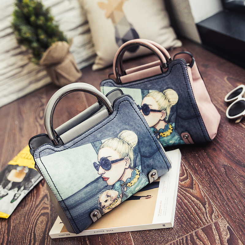 ladies bag 2016 new handbag business handbag messenger bag ol commuter women bag 2016 autumn and winter new fashion simple shell bag ladies handbag female shoulder messenger bag bear