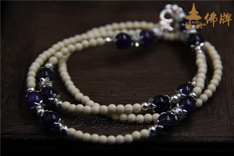 Thai Buddha card Thailand import Buddha card special chain gold-plated silver necklace gold-plated silver enamel fo chain hanging chain