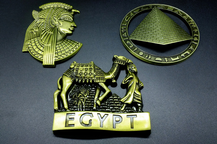 Egypt's Original Single Post-Pharaoh Pyramid Refridgerator Magnets | Middle East Africa Tutan Klrmor Memorial