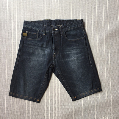 【沛沛诚品】样板 男士水洗牛仔短裤原单