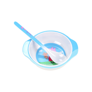 五和密胺儿童餐具宝宝耐摔家用碗婴儿可爱卡通吃饭辅食碗勺子套装