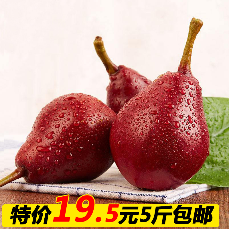 2017新鲜红啤梨葫芦梨水果太婆梨酥梨大头梨西洋红梨预售5斤包邮