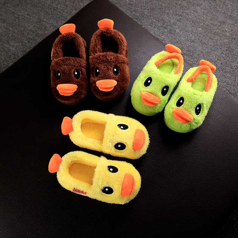 兒童棉拖鞋鼕季軟底防滑1-3歲小中童棉鞋嬰幼兒男童女童寶寶棉鞋