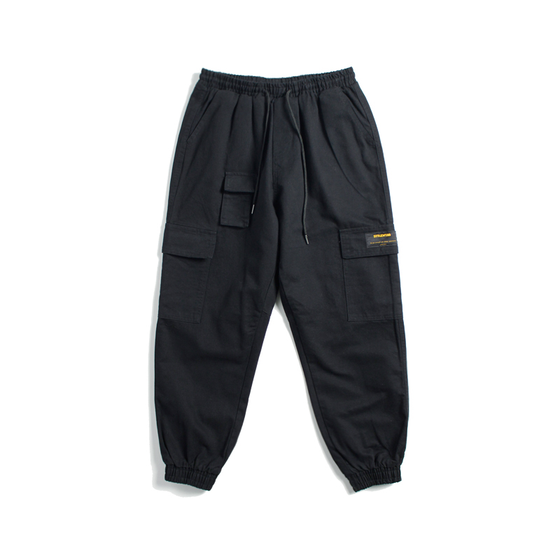 Hey Ma seven original Japanese retro spring and autumn men's small feet tooling loose multi-pocket casual pants tide beam couple