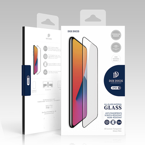 Black — 1 Tempered Glass HD Anti Fingerprint Electroplated DUX DUCIS – Accessories Nothing Phone Case