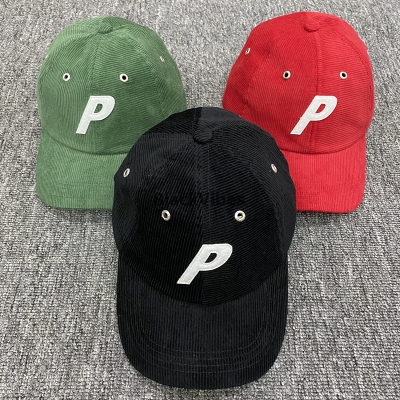 PALACE 19FW P CORD 6-PANEL 经典复古灯芯绒P鸭舌帽弯檐