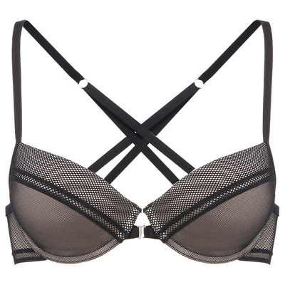 BOTHYOUNG薄款小胸聚拢前扣交叉带文胸调整型收副乳内衣性感胸罩-淘宝网