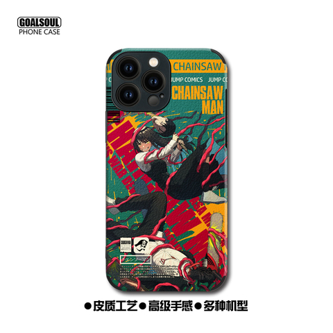Chainsaw Man Anime Silicone TPU Phone Case