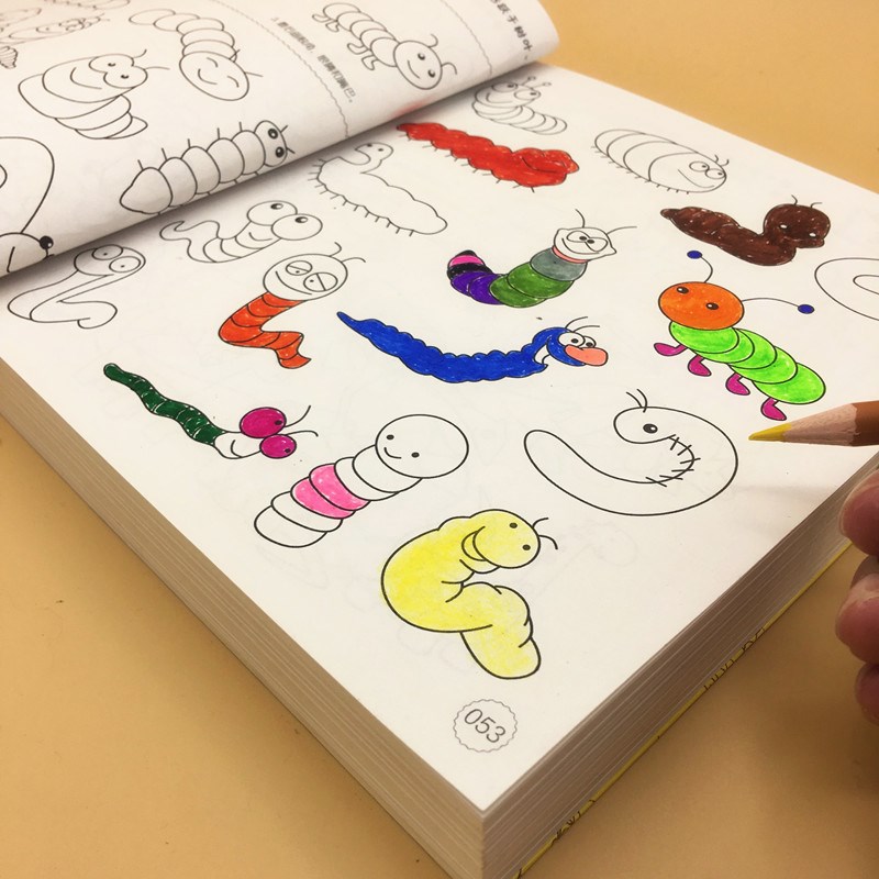 圖書時尚塗色本3-9歲手工幼兒寶寶簡單小學生男孩創意男童少兒制
