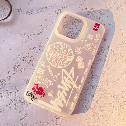 Thrasher STUSSY Matte Laser Gradient 14, 13, 12 iPhone Case