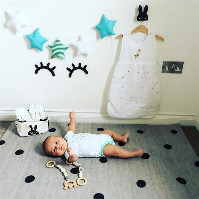 decorațiuni de perete pentru copii, șiruri suspendate cu stea pentagonală, pandantive decorative pentru cameră cu inimă pentru fete_voghion.com
