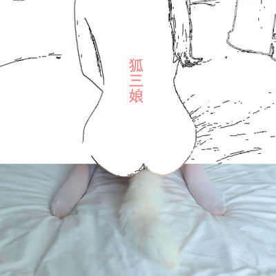 小号金属后庭白狐狸尾巴肛塞外出情趣用品女狗尾巴sm调教肛门塞-淘宝网