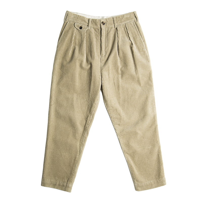 Men's autumn and winter corduroy pants, men's nine-point pants, loose trendy harem pants, Japanese retro casual pants, men's straight