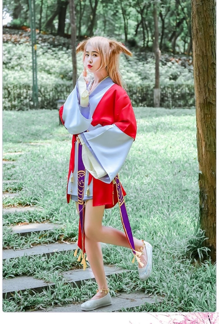 Tushan Susu cos suit full set of female wig fox demon cosplay little matchmaker daily performance clothing ancient style man in stock