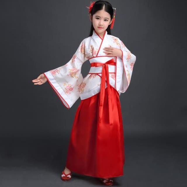 Xianqi suit costume female hanfu summer wear children's tang suit purple blue female Tang girl costume male