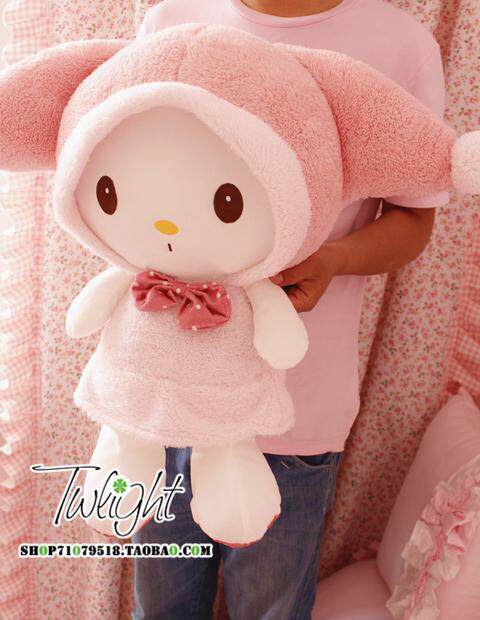 超萌 可爱美乐蒂大耳朵公仔 my melody 卡通玩偶玩具