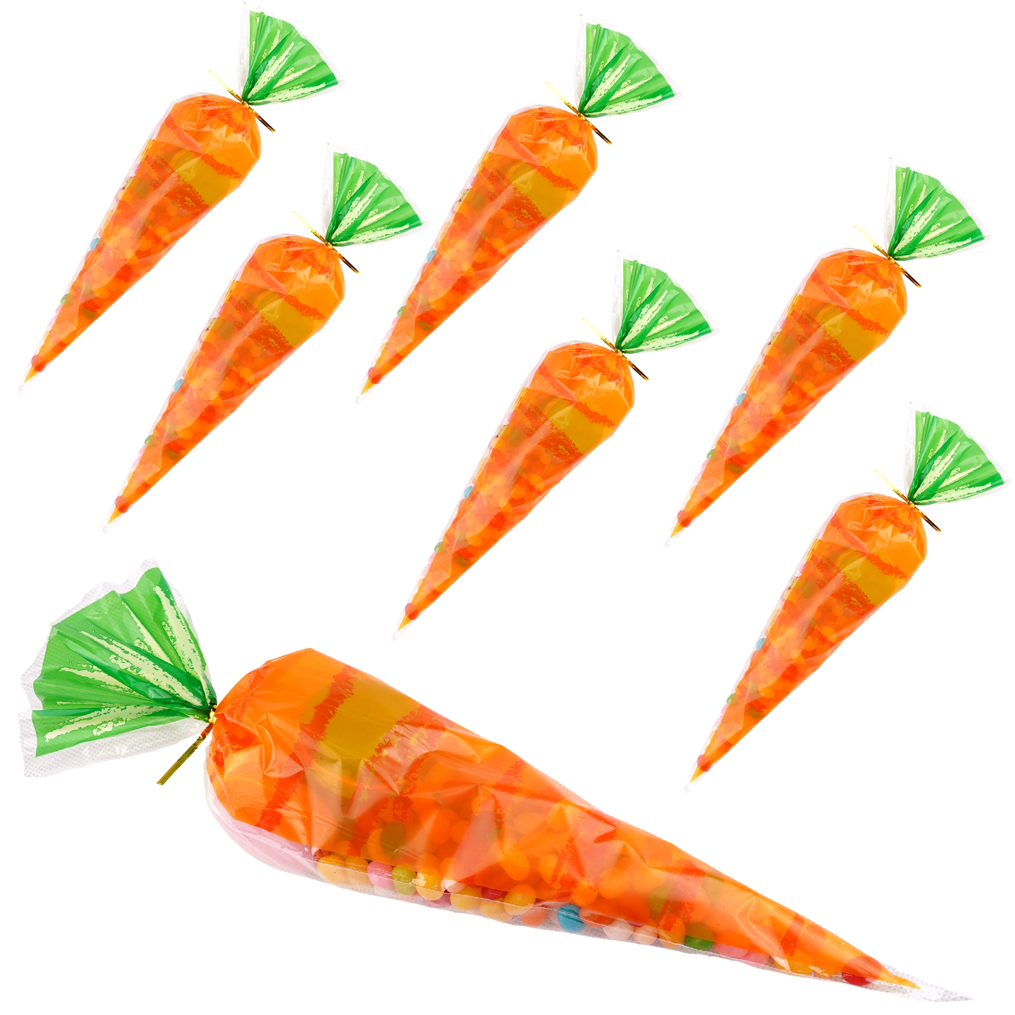 carrot triangle bag plastic bag ice-cream cone candy protein sugar bag meringue packaging flat mouth baking bag