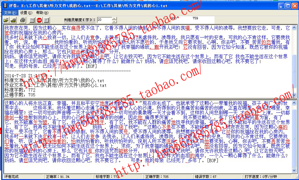 书记员听打材料