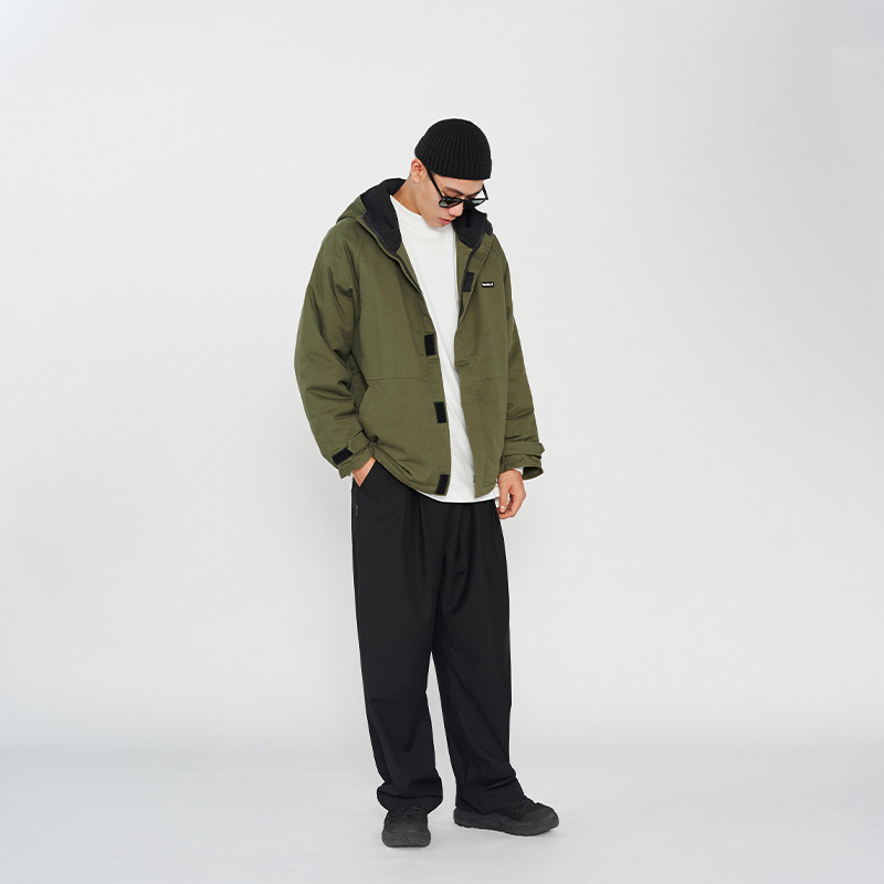 Equality tooling padded jacket men's hooded fashion brand loose short padded jacket men's padded jacket winter thickening