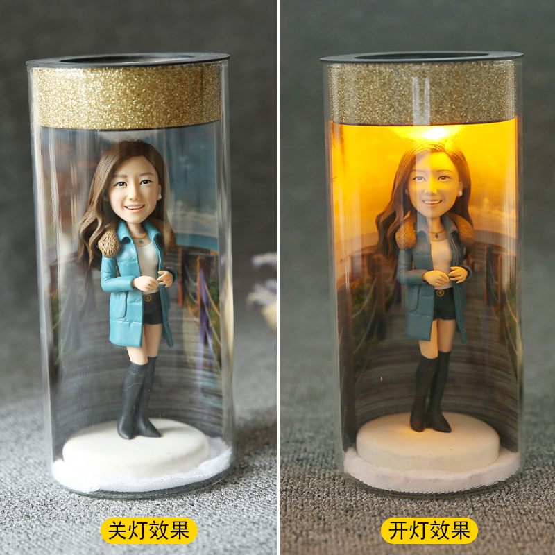 可永久珍藏的礼物!真人软陶定制公仔