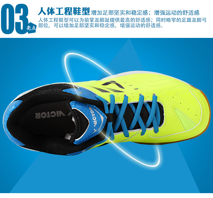 Chaussures de Badminton uniGenre VICTOR - Ref 841543 Image 12