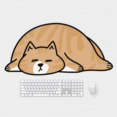 Ami Fat Cats Desktop Mousepad Water Proof Anti Slip 80 X 38,5cm