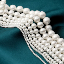 Жемчужина белая круглая бусинка женский свитер цепочка браслет diy ожерелье аксессуары