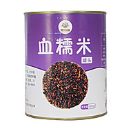 黑海盗血糯米罐头900g即食黑米紫米罐头