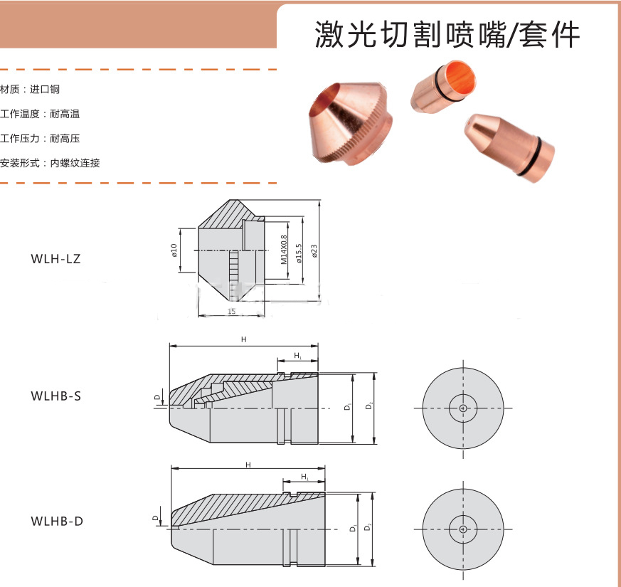 激光切割机喷嘴