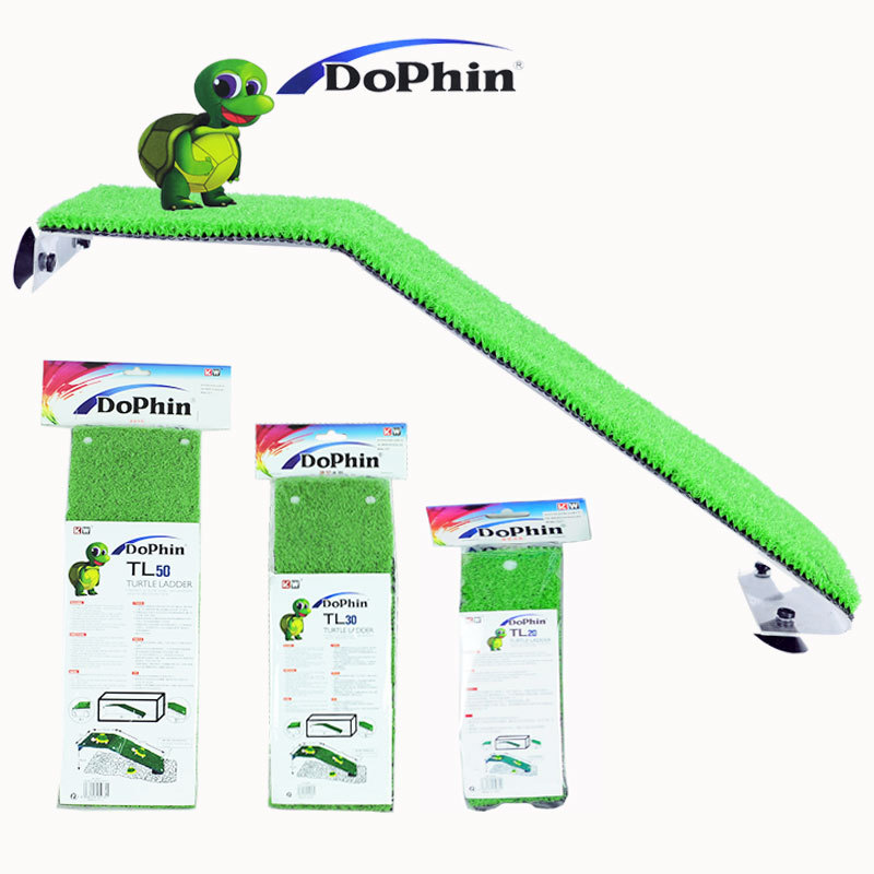 Jianrong Dophin Turtle Ladder Climbing Platform Aquarium Fish Tank Turtle Emulational Lawn Drying Platform Climbing Landscape