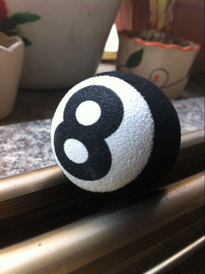 Lucky 8 Pool Magic Antenna Balls Car Aerial Ball Antenna Topper Decor